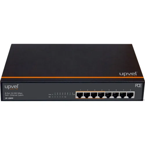 Коммутатор UPVEL UP-208SE (100 Base-TX (100 мбит/с), Без SFP портов)