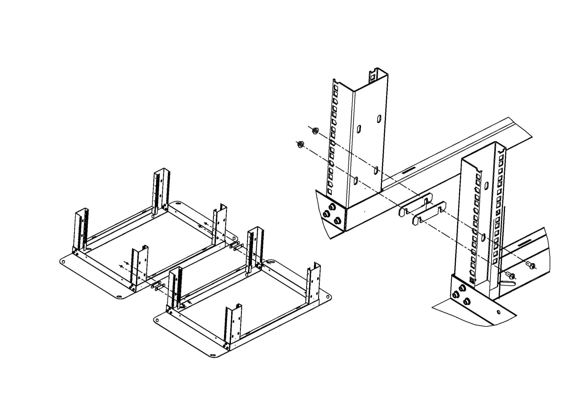Комплект соединительный  для серверных и кроссовых стоек