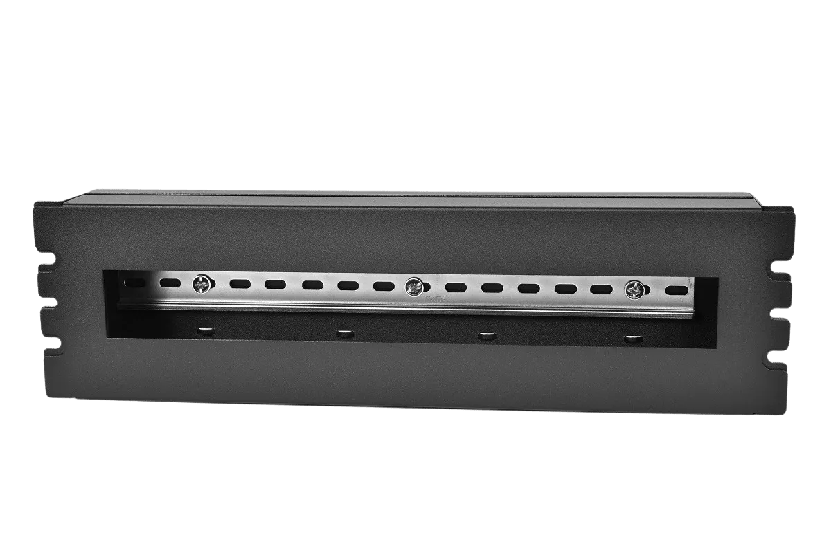 19″ панель с DIN-рейкой PS-3U, цвет черный