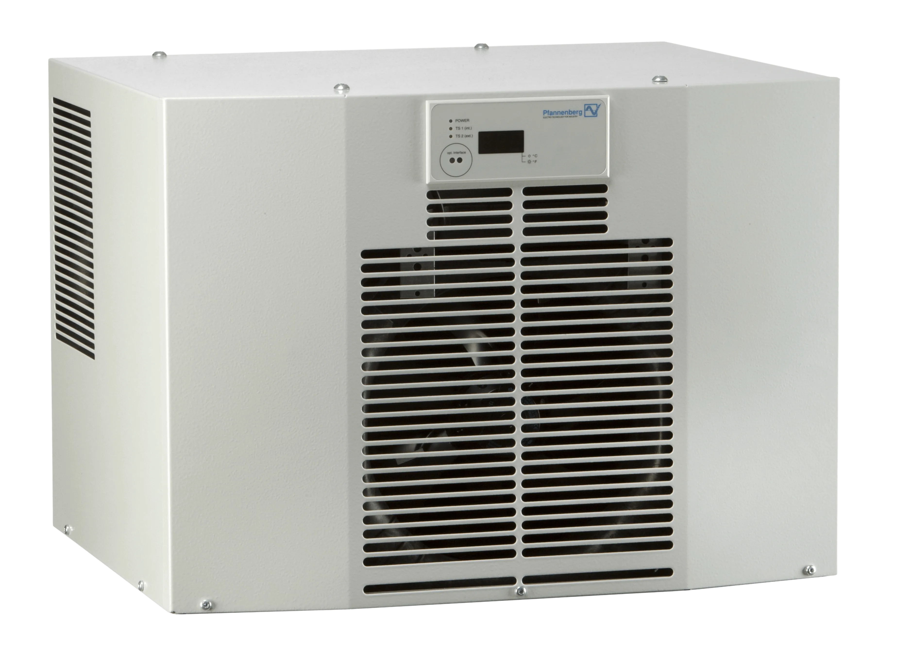 Кондиционер в крышу шкафов Elbox серии EMS, 451 × 588 × 393, 1000 Вт, 230 В, цвет серый