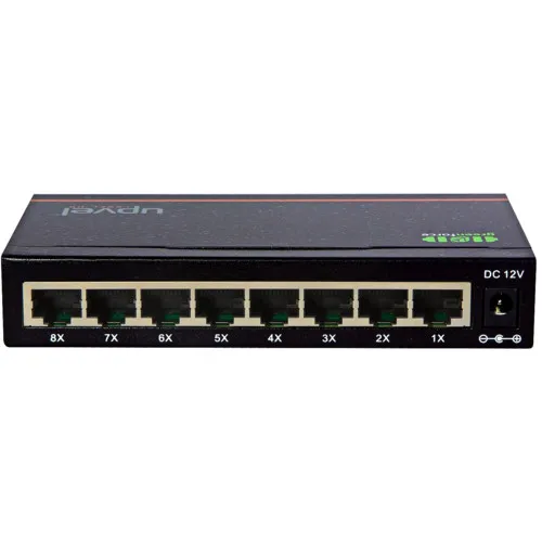 Коммутатор UPVEL US-8G (1000 Base-TX (1000 мбит/с), Без SFP портов)
