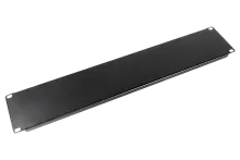 Фальшпанель в шкаф 19" 2U, цвет черный
