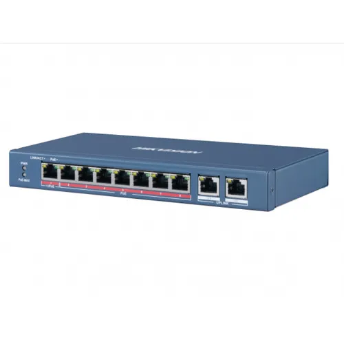 Коммутатор Hikvision DS-3E0310HP-E (100 Base-TX (100 мбит/с), Без SFP портов)