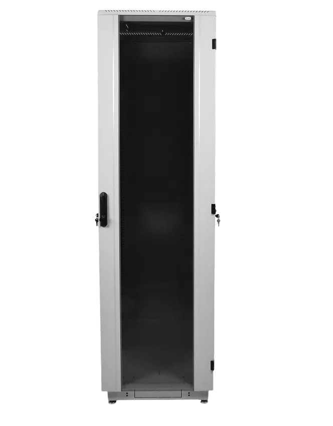 .Шкаф телекоммуникационный напольный 38U (600 × 1000) дверь стекло