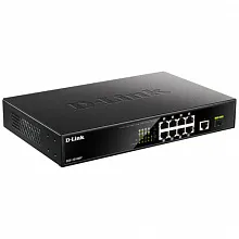 Коммутатор D-link DGS-1010MP/A1A (1000 Base-TX (1000 мбит/с), Без SFP портов)