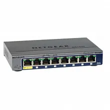 Коммутатор NETGEAR GS108T-200GES (1000 Base-TX (1000 мбит/с), Без SFP портов)