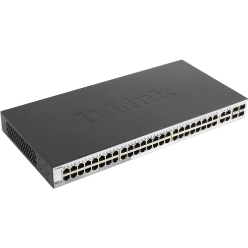 Коммутатор D-link DGS-1210-52 DGS-1210-52/F1A (1000 Base-TX (1000 мбит/с), 4 SFP порта)