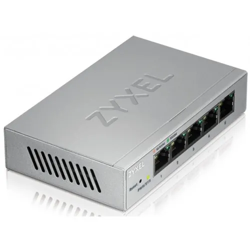 Коммутатор Zyxel GS1200-5-EU0101F (1000 Base-TX (1000 мбит/с), Без SFP портов)