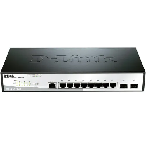 Коммутатор D-link DGS-1210-10/ME (1000 Base-TX (1000 мбит/с), 2 SFP порта) Коммутатор D-link DGS-1210-10/ME (1000 Base-TX (1000 мбит/с), 2 SFP порта)