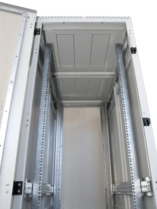 Шкаф серверный напольный 42U (600 × 1200) дверь перфорированная 2 шт.