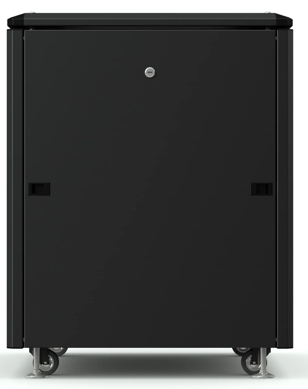 RUSRACK напольный 12U 600х800, черный, перф. дверь RUSRACK напольный 12U 600х800, черный, перф. дверь
