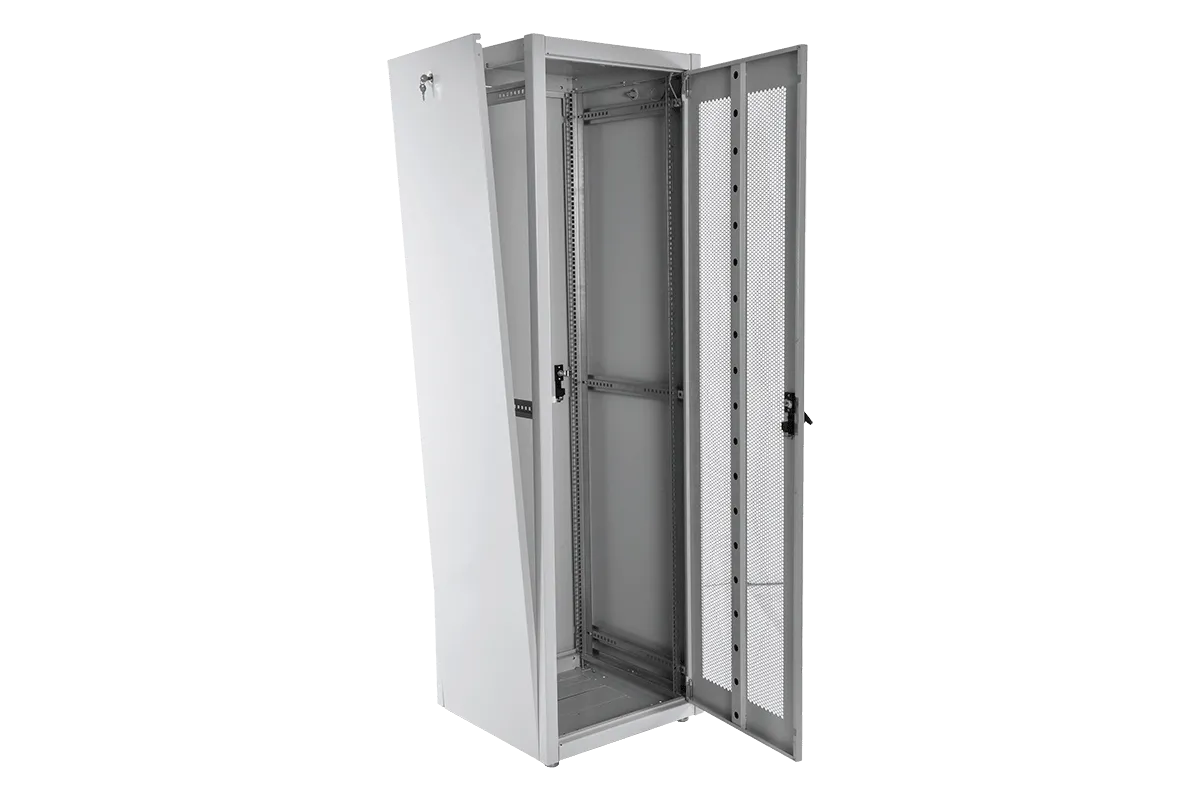 Шкаф телекоммуникационный напольный ЭКОНОМ 42U (600 × 600) дверь перфорированная 2 шт.