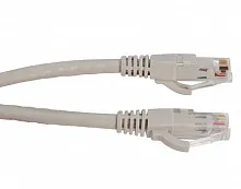 Патч-корд медный Cabeus PC-UTP-RJ45-Cat.6a-10m-LSZH 19" кабель 6a  серый