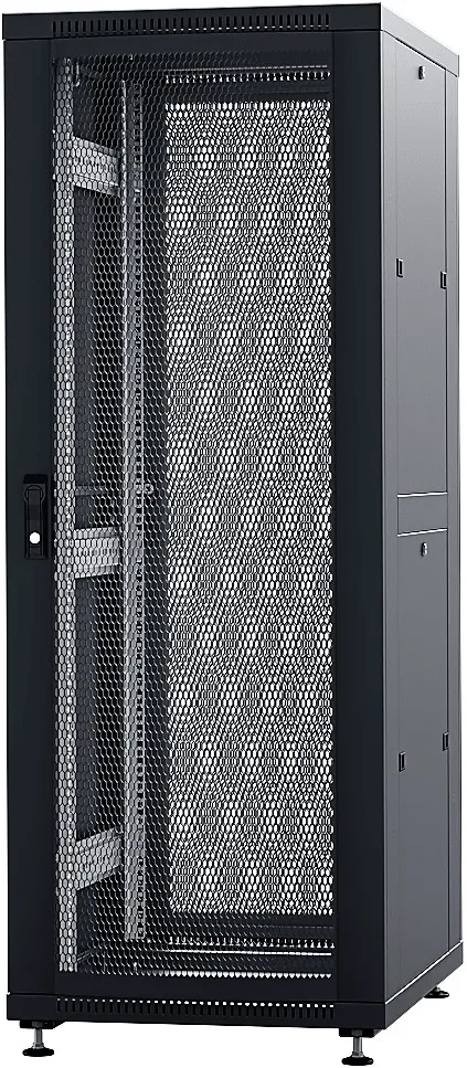 RUSRACK RSRO-47.6.10-PP.9005М Шкаф напольный 47U 600x1000х2209мм (ШхГхВ) телекоммуникационный 19", передняя дверь перфорированная - задняя дверь перфорированная, цвет черный (RAL9005М) RUSRACK RSRO-47.6.10-PP.9005М Шкаф напольный 47U 600x1000х2209мм (ШхГхВ) телекоммуникационный 19", передняя дверь перфорированная - задняя дверь перфорированная, цвет черный (RAL9005М)