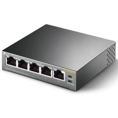 Коммутатор TP-Link TL-SG1005P (1000 Base-TX (1000 мбит/с), Без SFP портов)