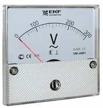 VM-A801 Вольтметр аналоговый на панель (80х80) круглый вырез 300В прямое подкл. EKF