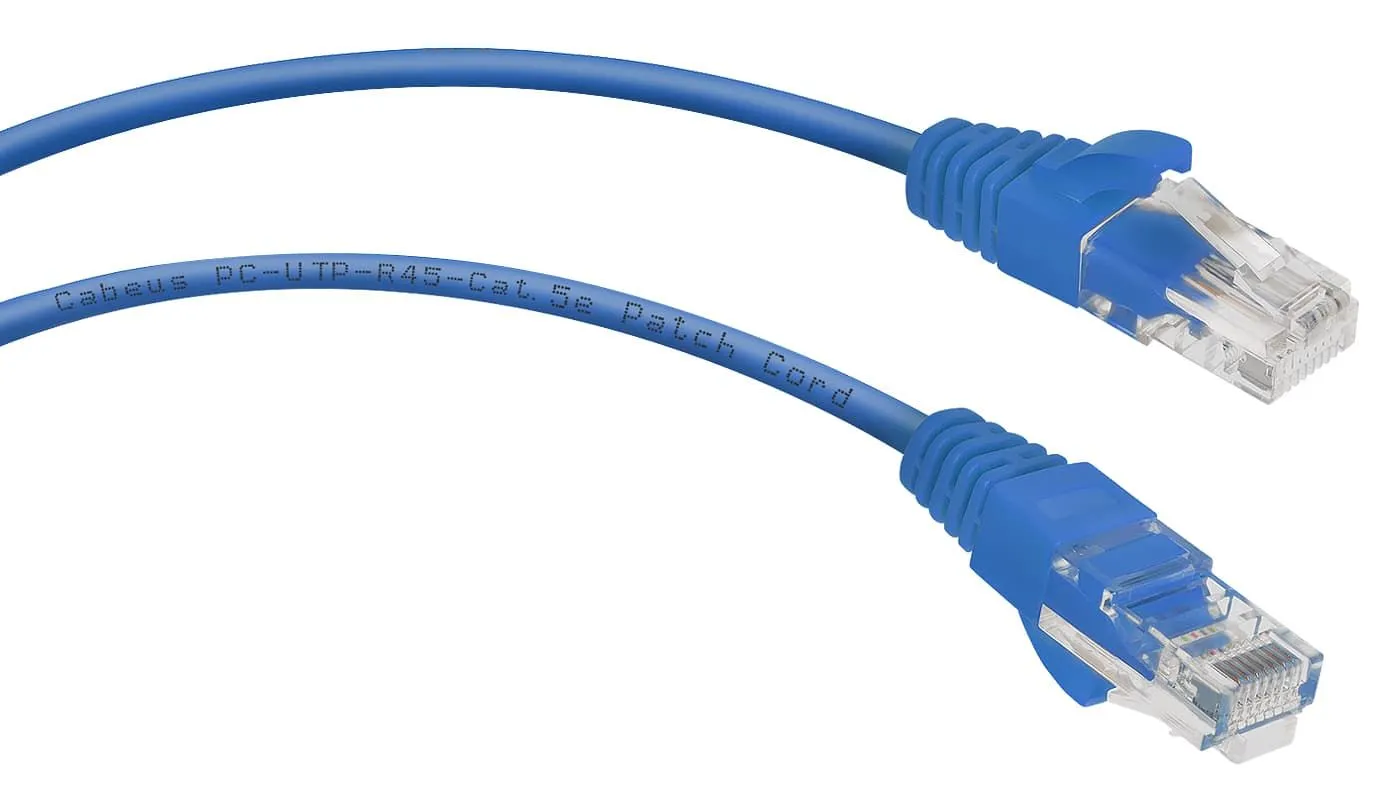 Cabeus PC-UTP-RJ45-Cat.5e-3m-BL