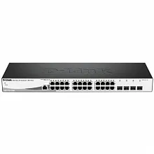 Коммутатор D-link DGS-1210-28/ME (1000 Base-TX (1000 мбит/с), 4 SFP порта)