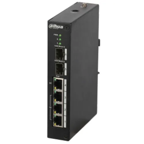 Коммутатор Dahua DH-PFS4206-4P-120 (1000 Base-TX (1000 мбит/с), 2 SFP порта) Коммутатор Dahua DH-PFS4206-4P-120 (1000 Base-TX (1000 мбит/с), 2 SFP порта)
