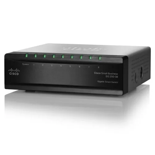 Коммутатор Cisco Small Business SG200-08 SLM2008T-EU (1000 Base-TX (1000 мбит/с)) Коммутатор Cisco Small Business SG200-08 SLM2008T-EU (1000 Base-TX (1000 мбит/с))