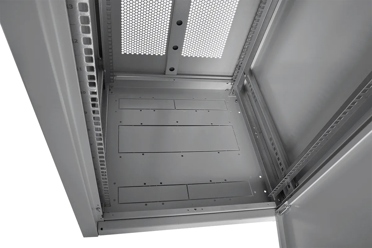 Шкаф телекоммуникационный напольный ЭКОНОМ 42U (600 × 600) дверь перфорированная 2 шт.