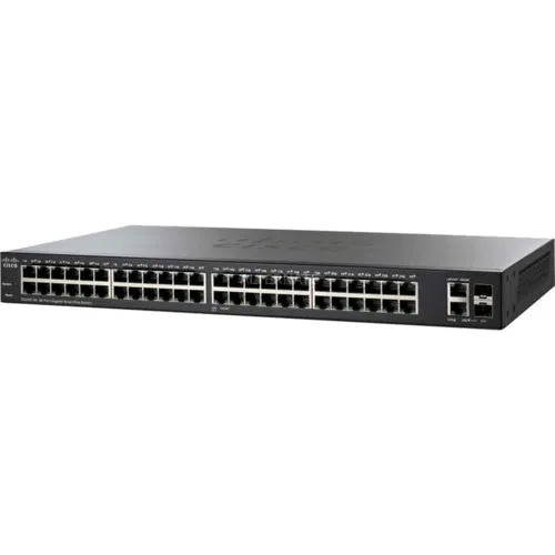 Коммутатор Cisco Small Business SF220-48P SF220-48P-K9-EU (100 Base-TX (100 мбит/с), 2 SFP порта)