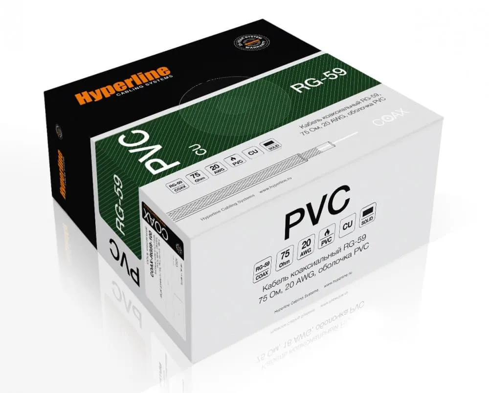 Hyperline COAX-RG59-CU-100 Hyperline COAX-RG59-CU-100