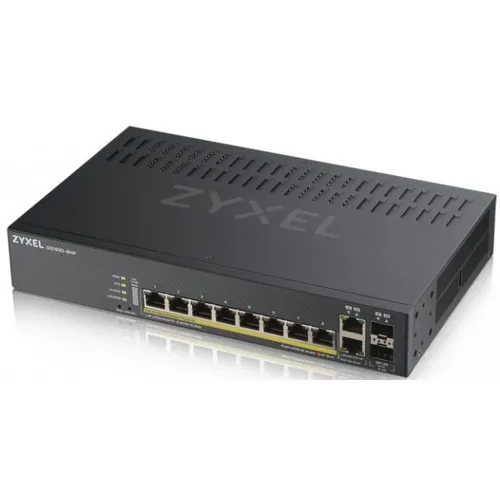 Коммутатор Zyxel GS1920-8HPV2-EU0101F (1000 Base-TX (1000 мбит/с), 2 SFP порта)
