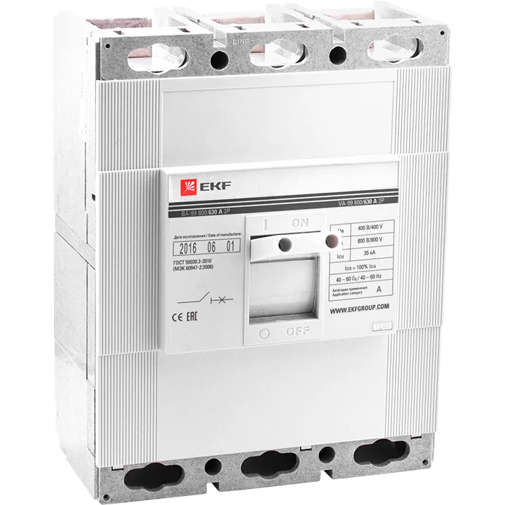 ВА-99 800/500А 3P 35кА EKF ВА-99 800/500А 3P 35кА EKF
