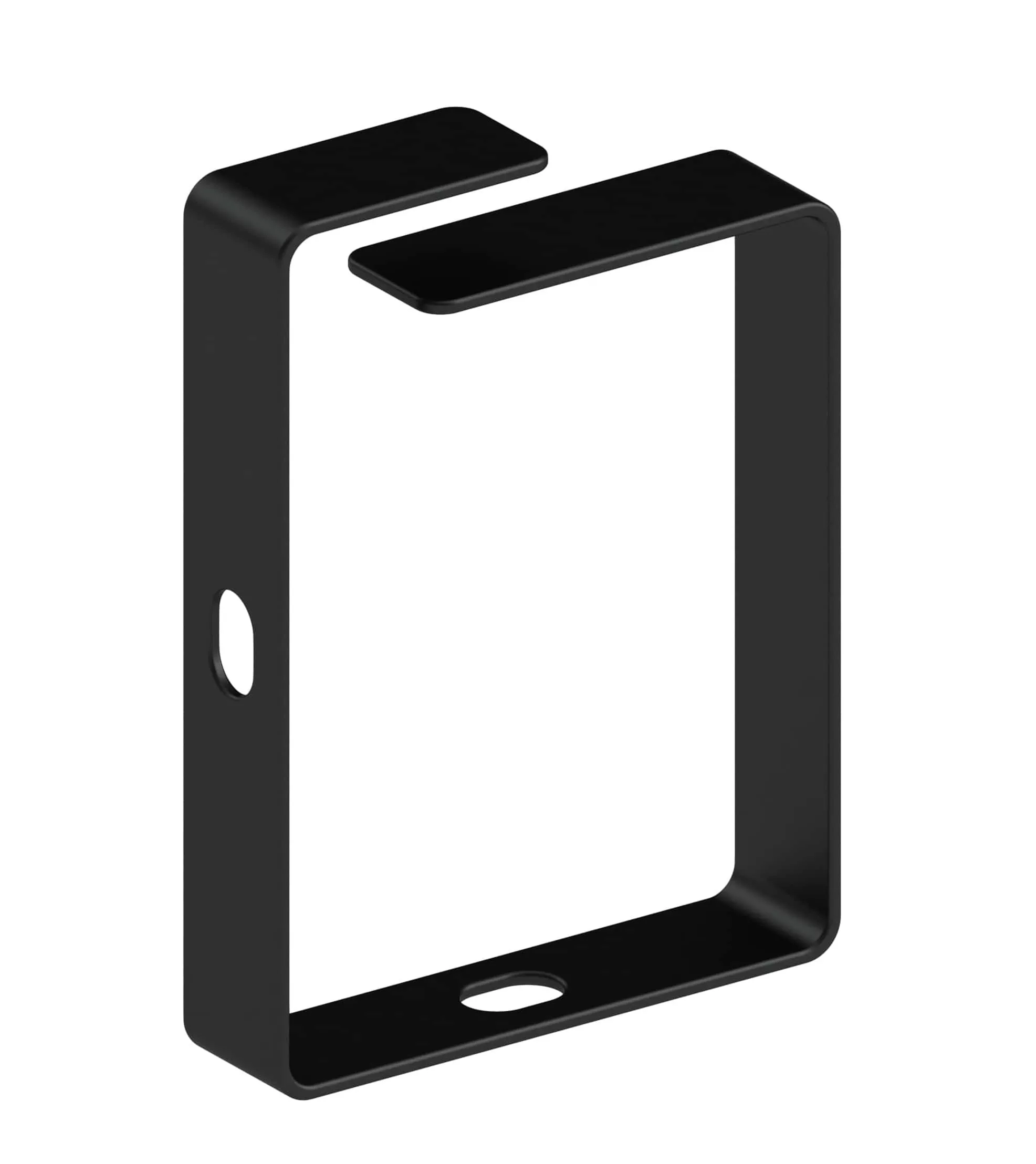 Кабельный организатор кольцо, 90х65 мм, черный RUSRACK 