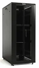 Шкаф телекоммуникационный напольный Hyperline TTB-2766-DD-RAL9004 19" 27U 600x600x1388мм