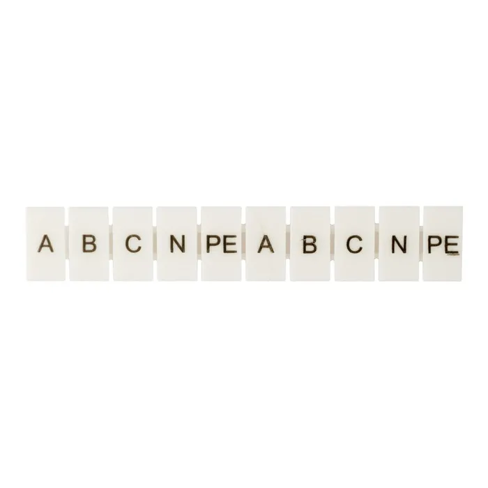 Маркеры для JXB-ST 2,5 с символами "A, B, C, N, PE" (10 шт.) EKF