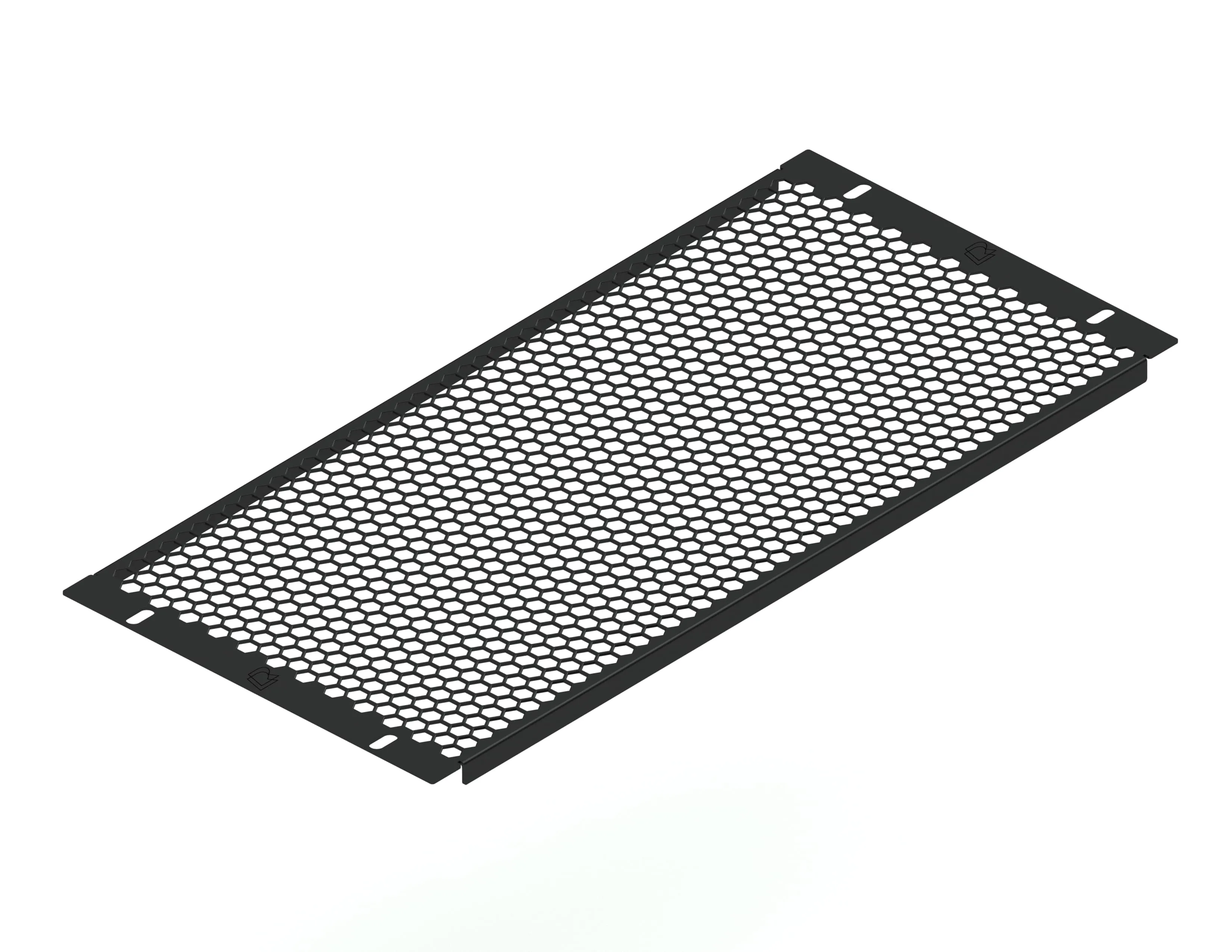 Заглушка перфорированная 19" 5U, черная RUSRACK