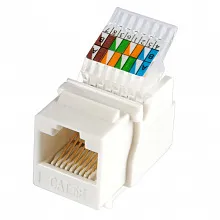 Модуль Keystone Cabeus KJ-RJ45-Cat.5E-Tooless 19" кабель 5e  белый