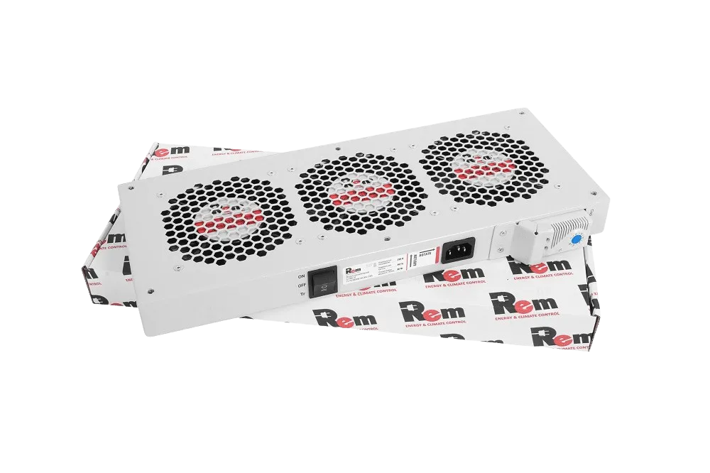 Модуль вентиляторный, 3 вентилятора с терморегулятором