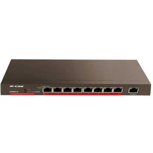 Коммутатор IP-COM G1009P (1000 Base-TX (1000 мбит/с), Без SFP портов) Коммутатор IP-COM G1009P (1000 Base-TX (1000 мбит/с), Без SFP портов)