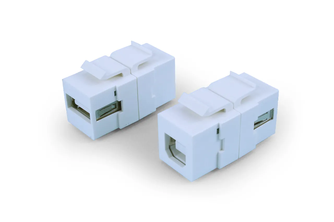 Hyperline KJ1-USB-A-B2-WH