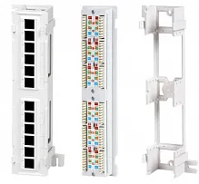 Патч-панель Hyperline PPW-12-8P8C-C5e 19" кабель 5e 12 портов 