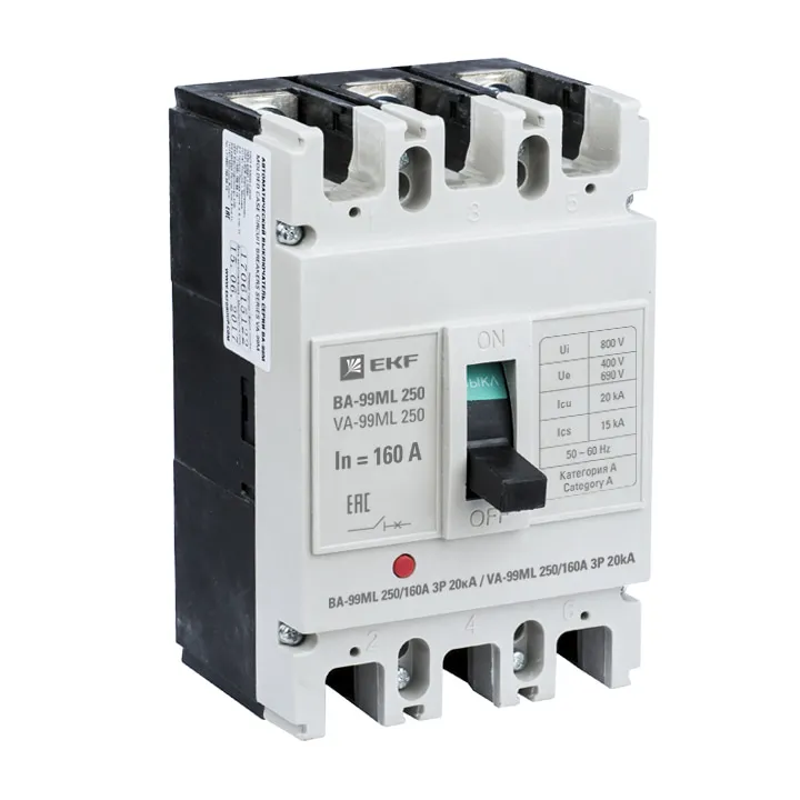 ВА-99МL 250/160А 3P 20кА EKF Basic