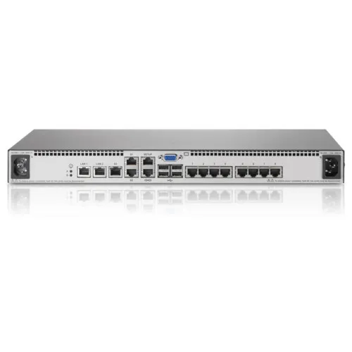 Коммутатор HPE 1x1Ex8 KVM IP Cnsl G2 VM CAC SW AF620A (Без LAN портов, Без SFP портов)