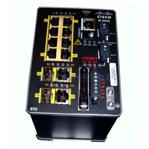 Коммутатор Cisco IE-2000-8TC-B (100 Base-TX (100 мбит/с), 2 SFP порта) Коммутатор Cisco IE-2000-8TC-B (100 Base-TX (100 мбит/с), 2 SFP порта)