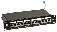 Патч-панель Cabeus PL-12-Cat.6 10"-SH-Krone IDC 19" кабель 6 12 портов 