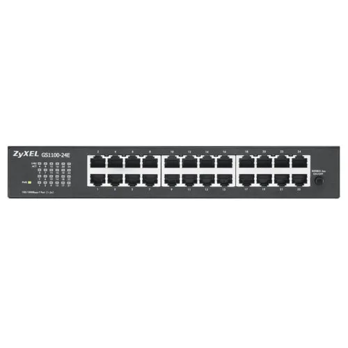 Коммутатор Zyxel GS1100-24E (1000 Base-TX (1000 мбит/с), 2 SFP порта) Коммутатор Zyxel GS1100-24E (1000 Base-TX (1000 мбит/с), 2 SFP порта)