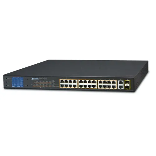 Коммутатор Planet FGSW-2622VHP (100 Base-TX (100 мбит/с), Без SFP портов)