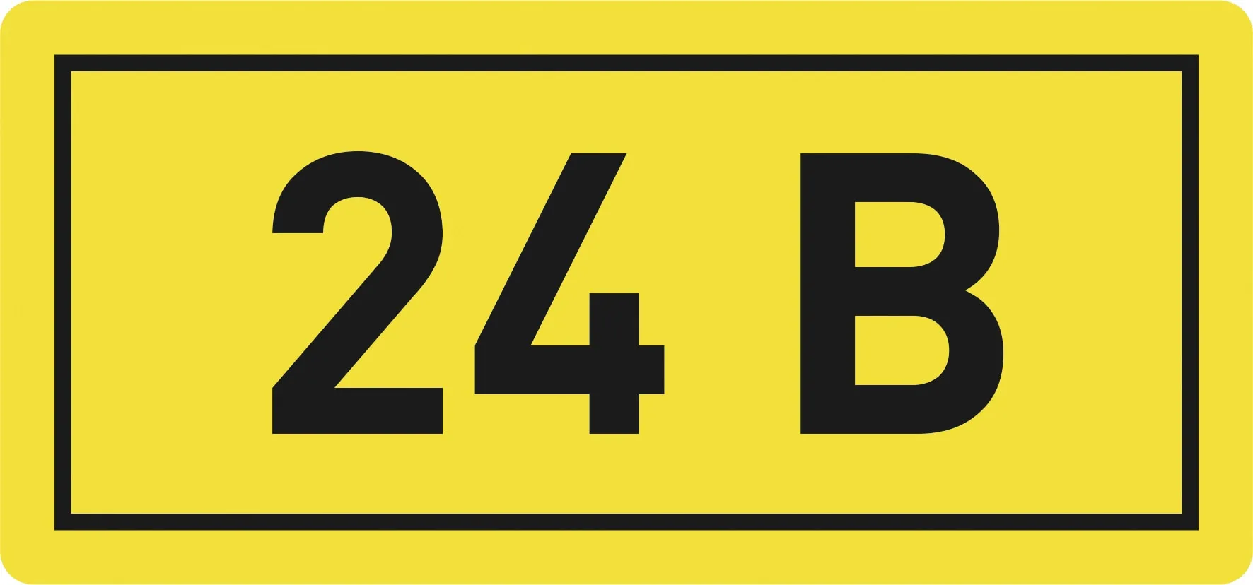 Наклейка "24В" (10х15мм.) EKF PROxima Наклейка "24В" (10х15мм.) EKF PROxima