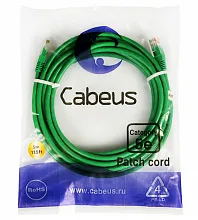 Патч-корд медный Cabeus PC-UTP-RJ45-Cat.5e-5m-GN 19" кабель 5e  зеленый