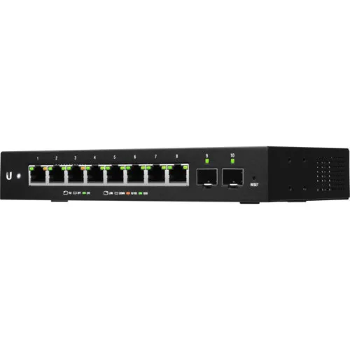 Коммутатор Ubiquiti  ES-10X (1000 Base-TX (1000 мбит/с), 2 SFP порта)