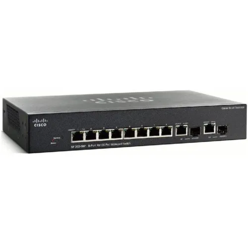 Коммутатор Cisco SF352-08 SF352-08-K9-EU (100 Base-TX (100 мбит/с), 2 SFP порта) Коммутатор Cisco SF352-08 SF352-08-K9-EU (100 Base-TX (100 мбит/с), 2 SFP порта)