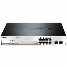 Коммутатор D-link DGS-1210-10P F1A DGS-1210-10P/F1A (1000 Base-TX (1000 мбит/с), Без SFP портов)