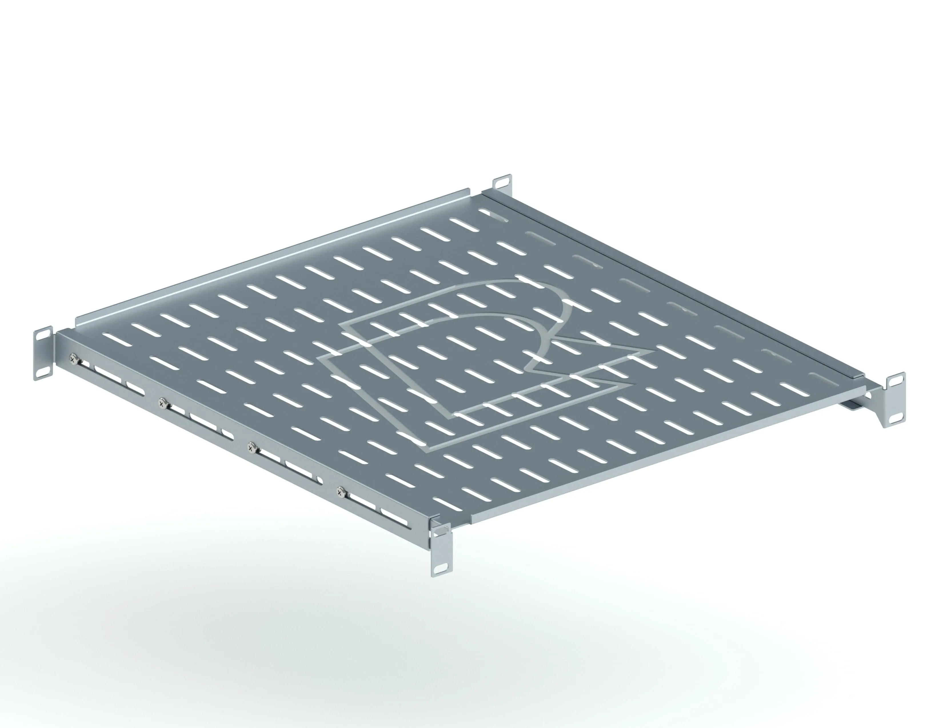 Универсальная стационарная полка глубина 500 мм, серая